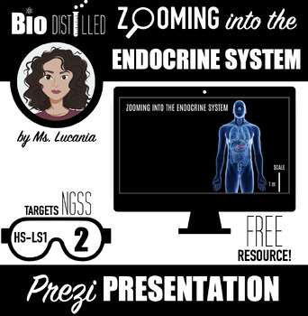 Preview of Zooming into the Endocrine System Atoms to Organisms Prezi Presentation