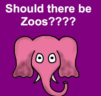 Preview of Zoos? Persuasive/Informative COMMON CORE WRITING TASK Smart Board presentation