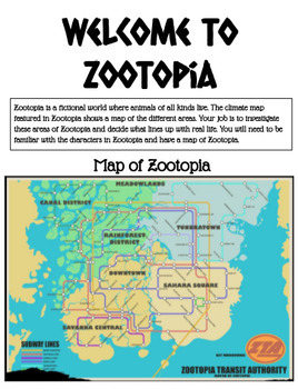 Preview of Zootopia Climate Activity