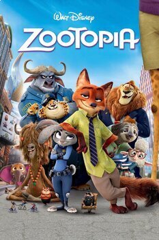 Preview of Zootopia Movie Guide Questions in ENGLISH & SPANISH in chronological order