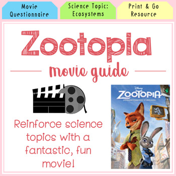 Preview of Zootopia Movie Guide l Questions l Worksheets