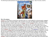 Zootopia Movie Study Guide and Answer Key