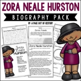 Zora Neale Hurston Biography Unit Pack Research Project Bl