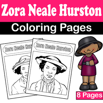 Preview of Zora Neale Hurston Coloring Pages | Black History & Women's History Month