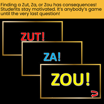 Vaderlijk Clam Overleven Zut, za, zou! An interactive, no-prep game! by Room Three-One-Eight