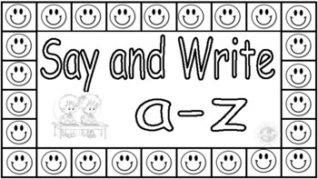 Preview of Say & Write Lowercase letters a-z