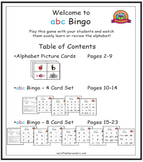 abc Bingo -  Two Sets of Game Cards