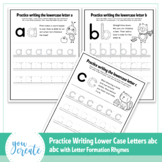 abc Lower Case Letter Formation Worksheets | Letter Format