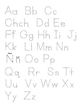 spanish alphabet worksheets for kindergarten
