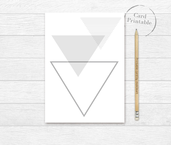 Preview of abstract card - Geometric card -  card  for you - Ready to print