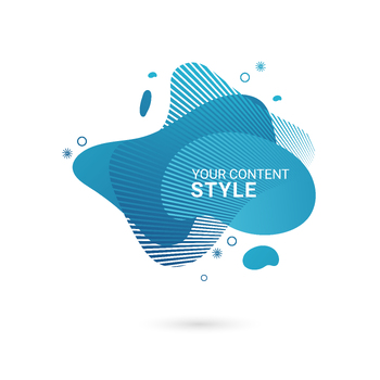 Preview of abstract elements blue template design