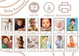 Baby Emotions, Feelings & Expressions Cards, Real Face, Me