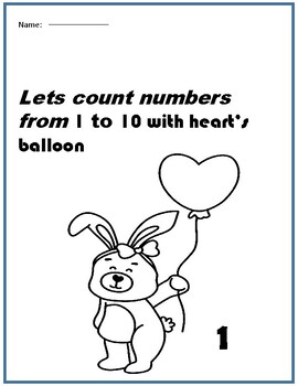 Preview of account number with heart balloons