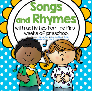 Preview of Back to School Songs and Rhymes with Activities Preschool - Use Any Time