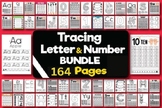 letter and number tracing activity bundle