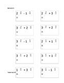adding and subtracting fraction equivalency card sort