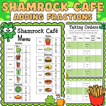 Preview of St. Patrick's Math: Adding Fractions