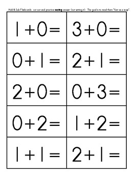 Addition And Subtraction Flashcards Within 5 By Tom Thompson Tpt