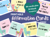 affirmation printable cards for kids - llama