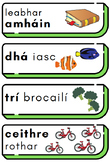 ag comhaireamh i nGaeilge - Counting in Irish Display. Num