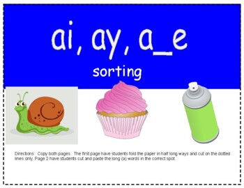 Preview of ai, ay, a_e sorting