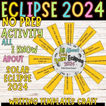 Preview of all I know about Solar Eclipse 2024 | Eclipse Craft, Writing, bulletin board