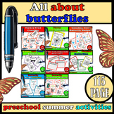 Bundle  all about butterflies,summer math worksheets,end o