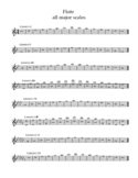 all major scales for flute
