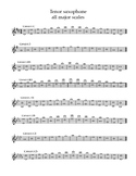 all major scales for tenor saxophone