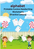 alphabet Printable Cursive Handwriting Worksheets (Practic