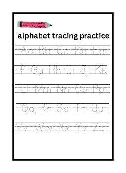 Preview of alphabet and nember,shapes tracing practice