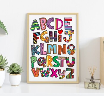 Preview of alphabet coloring,Home school activities, ABC Coloring printable