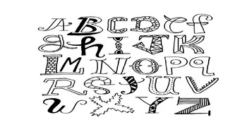 Preview of alphabet coloring book