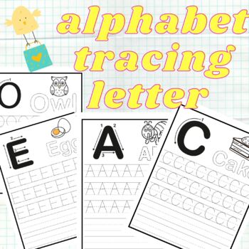 alphabet letter tracing by cute smart kids | TPT