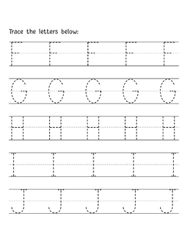 alphabet letter tracing | uppercase letter tracing | Trace the letters ...