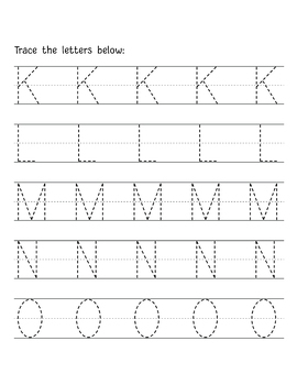 alphabet letter tracing | uppercase letter tracing | Trace the letters ...