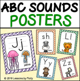 Alphabet Sounds Posters | Animal Theme | Seven Set Bundle