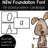 alphabet tracing NSW foundation font