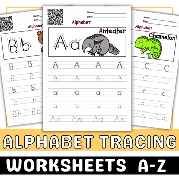 Preview of alphabet tracing Worksheets  A-Z