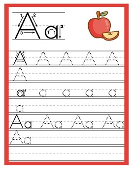 Preview of alphabet worksheets trace and write✅