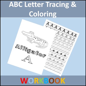 Preview of alphabets tracing workbook