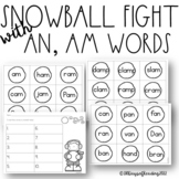 am and an Snowball Fluency Game