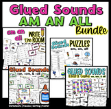 an am all Glued Sounds Worksheets Cloze Sorting Mapping Pu