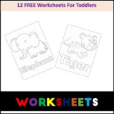 animal coloring Worksheets For Toddlers