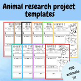 animal research project report template display graphic or