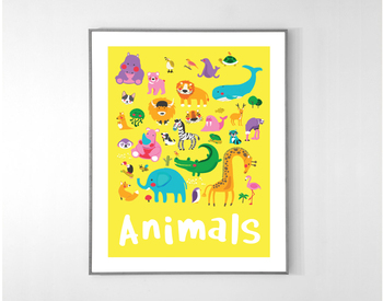 Preview of animals printable - poster