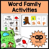 ap Word Family Activities Worksheets & Centers Onset and R