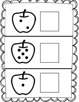 Counting Apple Seeds Subitizing worksheet by Aileen Lind | TpT