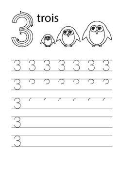 Apprends à écrire le chiffre 4  Apprendre à écrire les chiffres