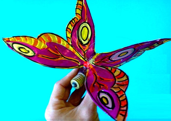 Download Art Project 3d Lightbulb Butterfly By Art With Creations Claudia Loubier